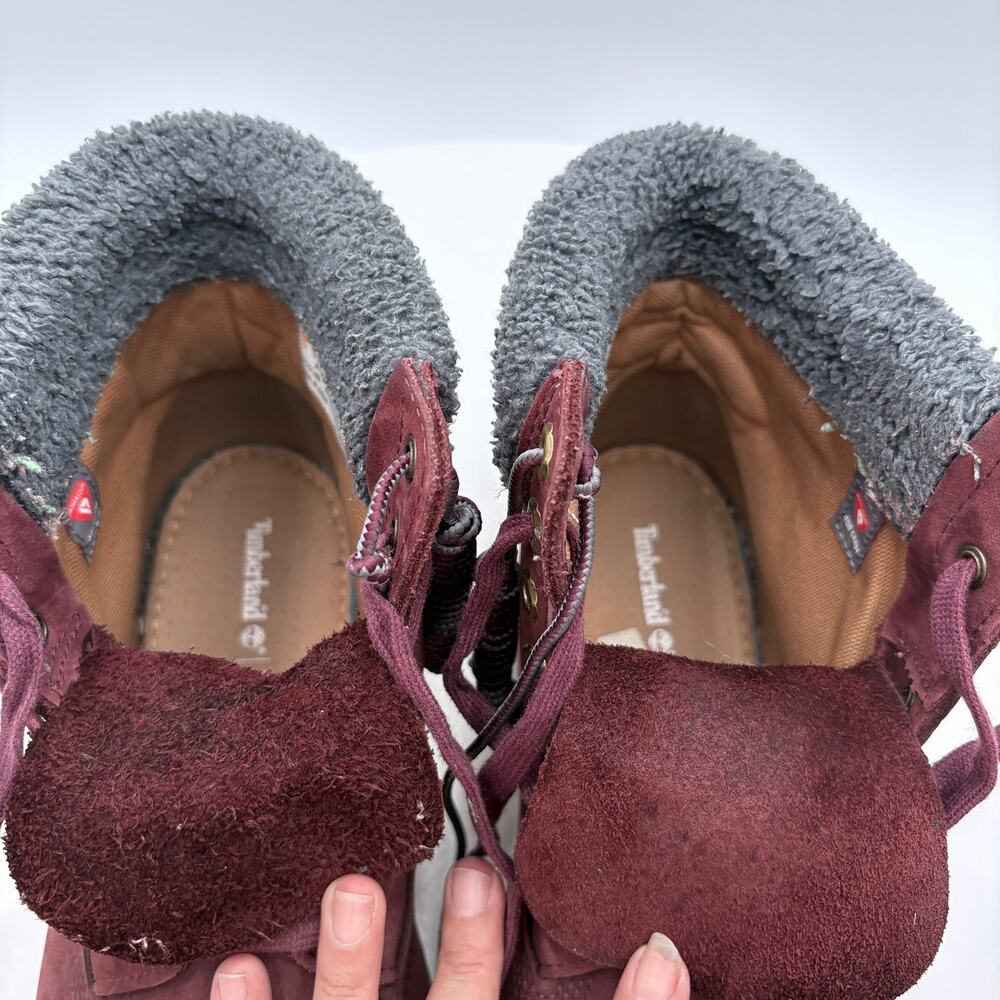 Timberland Men's burgundy boots - Picture 7 of 7